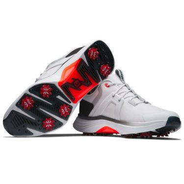 フットジョイ　ハイパーフレックス レース 2025年モデル メンズ ゴルフシューズ 55469 ホワイト/ブラック ホワイト/ブラック（55469）