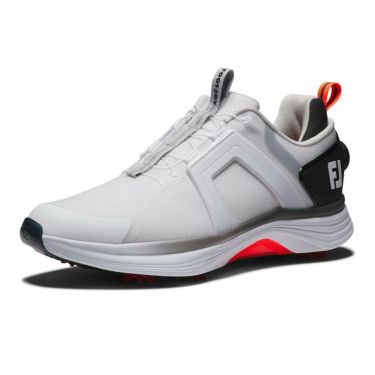 フットジョイ　ハイパーフレックス ボア 2025年モデル メンズ ゴルフシューズ 55476 ホワイト/ブラック ホワイト/ブラック（55476）