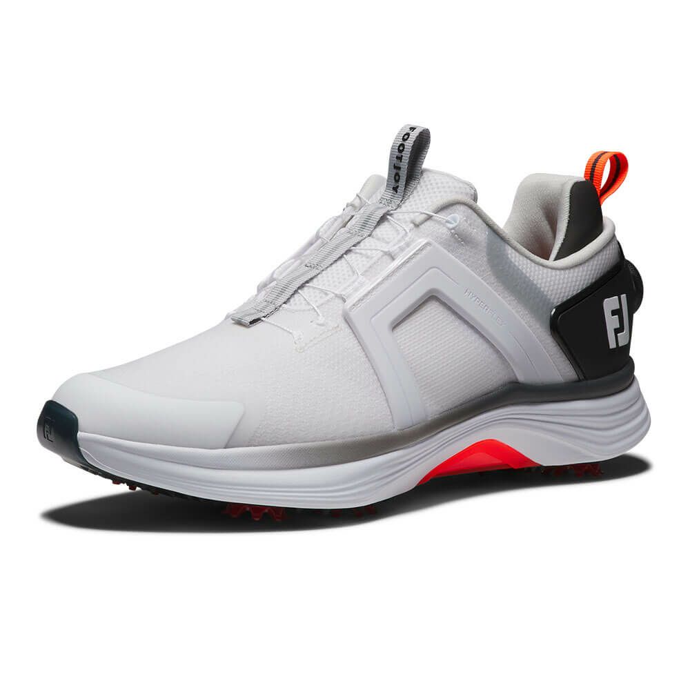 フットジョイ　ハイパーフレックス ボア 2025年モデル メンズ ゴルフシューズ 55476 ホワイト/ブラック ホワイト/ブラック（55476）