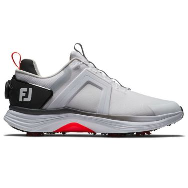 フットジョイ　ハイパーフレックス ボア 2025年モデル メンズ ゴルフシューズ 55476 ホワイト/ブラック ホワイト/ブラック（55476）