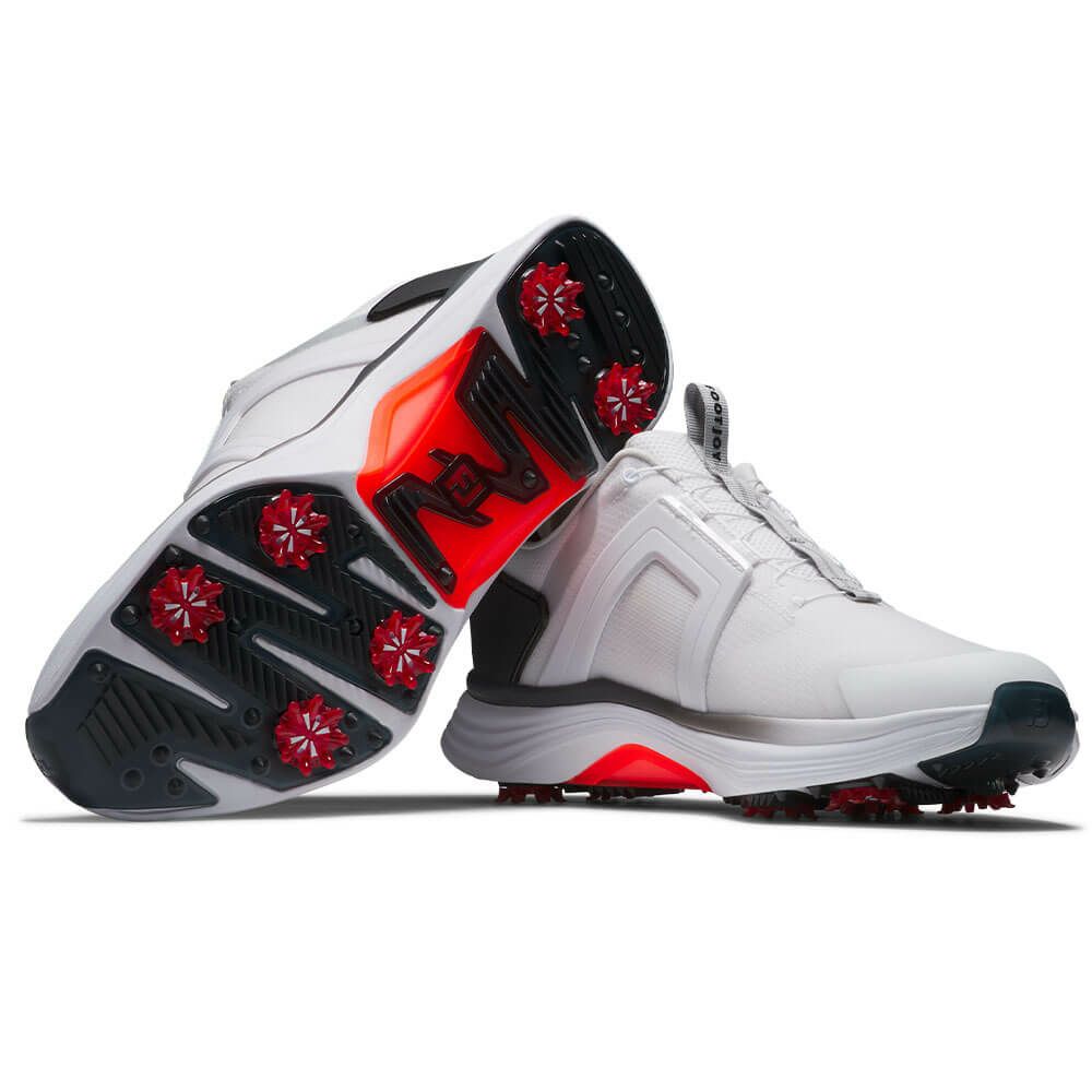フットジョイ　ハイパーフレックス ボア 2025年モデル メンズ ゴルフシューズ 55476 ホワイト/ブラック ホワイト/ブラック（55476）