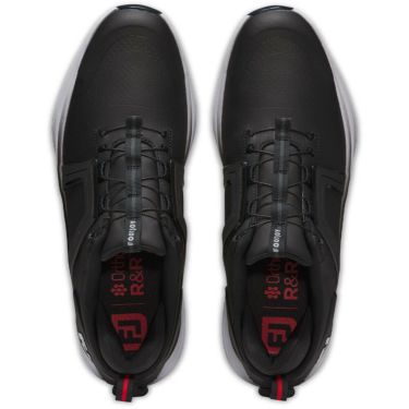 フットジョイ　ハイパーフレックス ボア 2025年モデル メンズ ゴルフシューズ 55477 ブラック/ホワイト ブラック/ホワイト（55477）