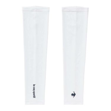 ルコック Le coq sportif　メンズ クーリングUV アームカバー LG5SAZ50M WH ホワイト　2025年モデル ホワイト