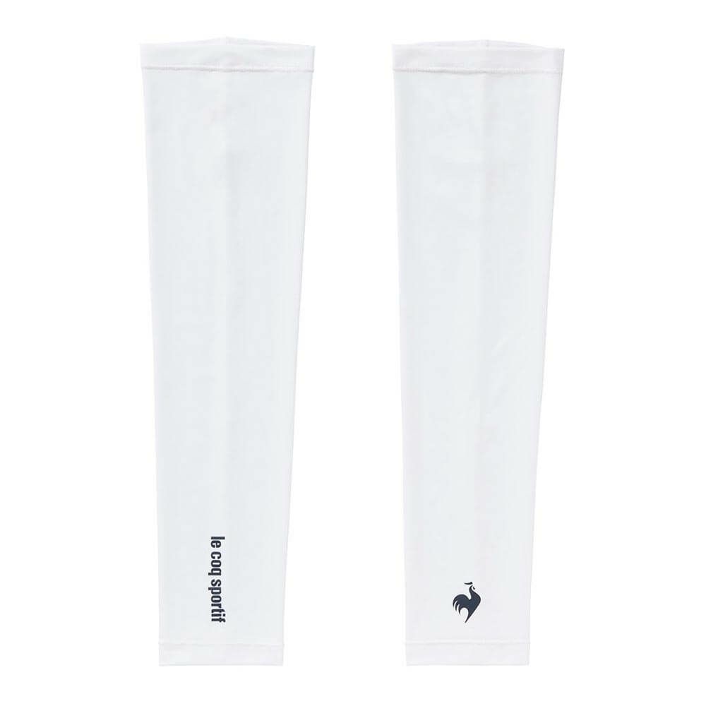 ルコック Le coq sportif　メンズ クーリングUV アームカバー LG5SAZ50M WH ホワイト　2025年モデル ホワイト