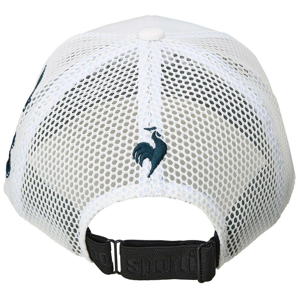 ルコック Le coq sportif　メンズ ロゴ メッシュキャップ LG5SCP06M WH ホワイト　2025年モデル ホワイト