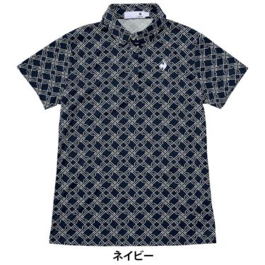 ルコック Le coq sportif　レディース 総柄 半袖 ポロシャツ LG5SHS13L　2025年モデル 詳細1