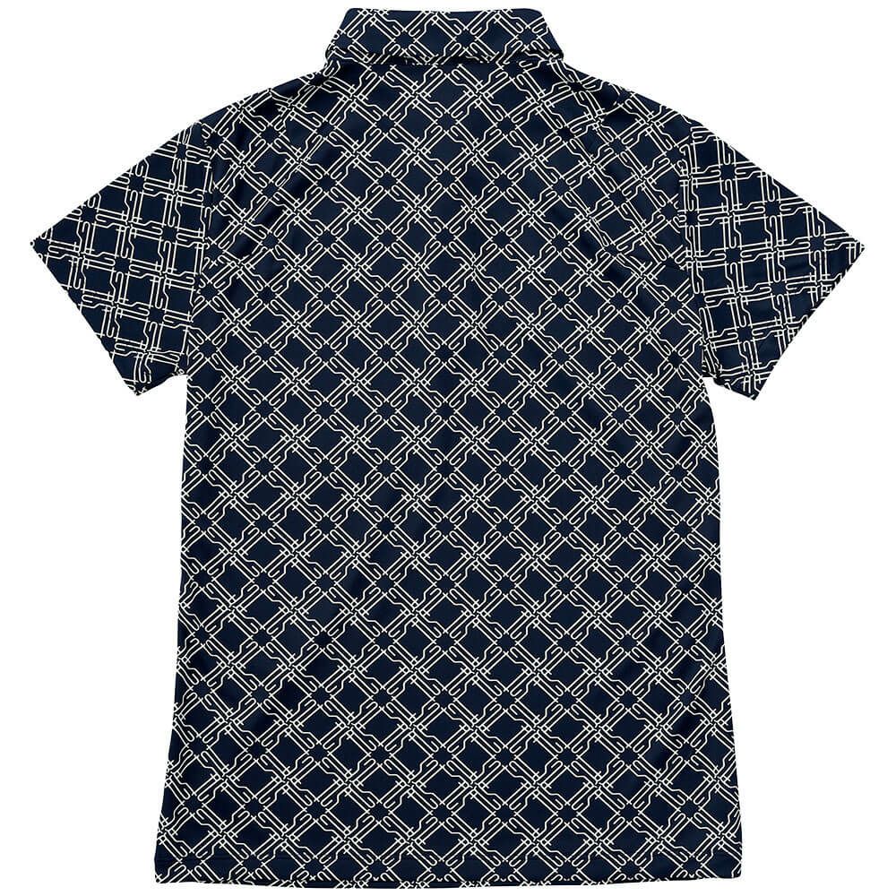 ルコック Le coq sportif　レディース 総柄 半袖 ポロシャツ LG5SHS13L　2025年モデル 詳細1