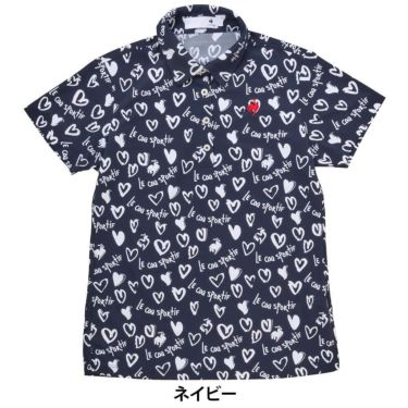 ルコック Le coq sportif　レディース ニワトリ ハート 半袖 ポロシャツ LG5SHS14L　2025年モデル 詳細1