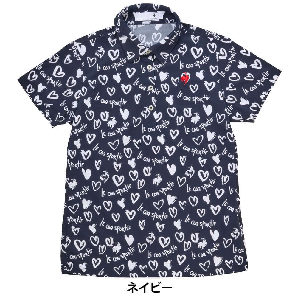 ルコック Le coq sportif　レディース ニワトリ ハート 半袖 ポロシャツ LG5SHS14L　2025年モデル 詳細1