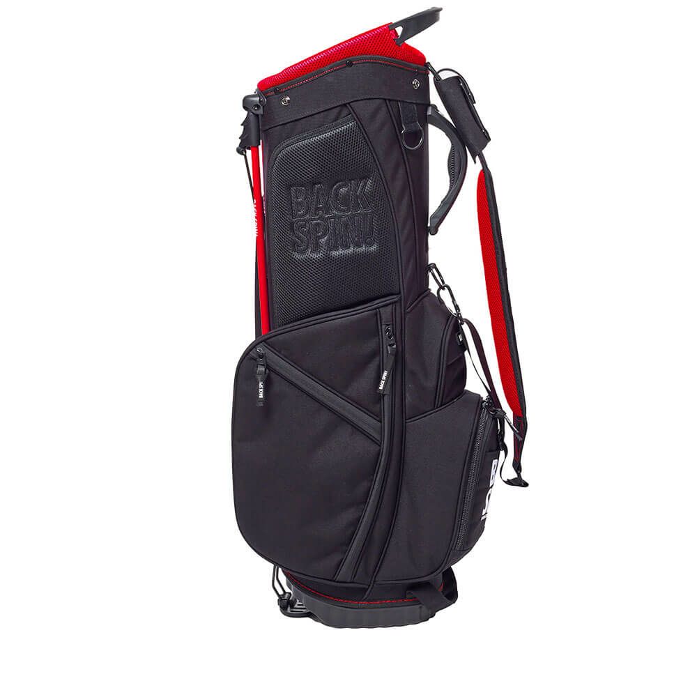 バックスピンゴルフ BACK SPIN! GOLF　軽量 スタンド キャディバッグ BSBD01C004 BK/RD ブラック/レッド 詳細1
