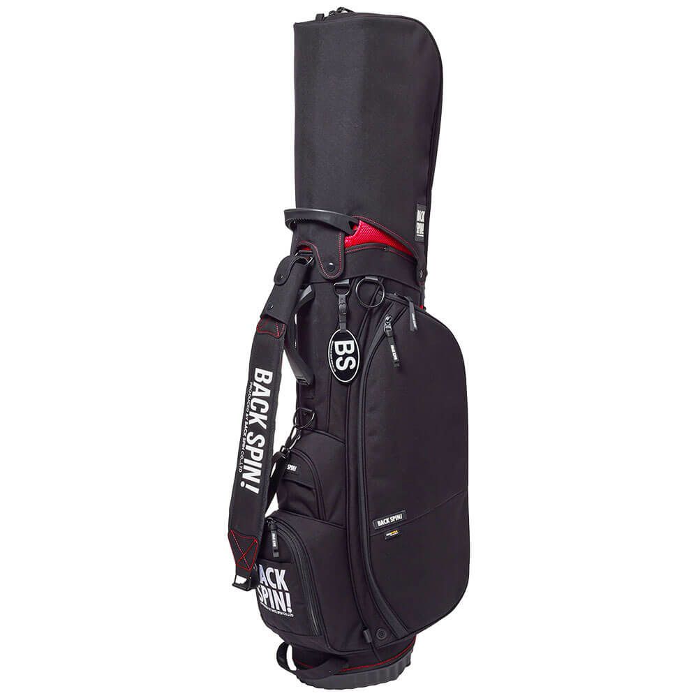 バックスピンゴルフ BACK SPIN! GOLF　軽量 スタンド キャディバッグ BSBD01C004 BK/RD ブラック/レッド 詳細1