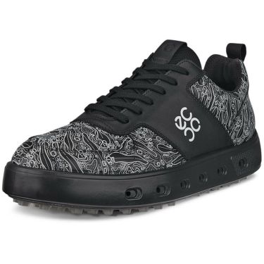 ecco エコー　STREET 720 ストリート セブントゥエンティ メンズ スパイクレス シューズ　111724 01001 GRAPHIC BLACK GRAPHIC-BLACK（01001）
