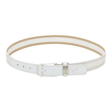 キャロウェイ Callaway　メンズ かざあなメッシュ ベルト C25192105 1030 ホワイト　2025年モデル ホワイト