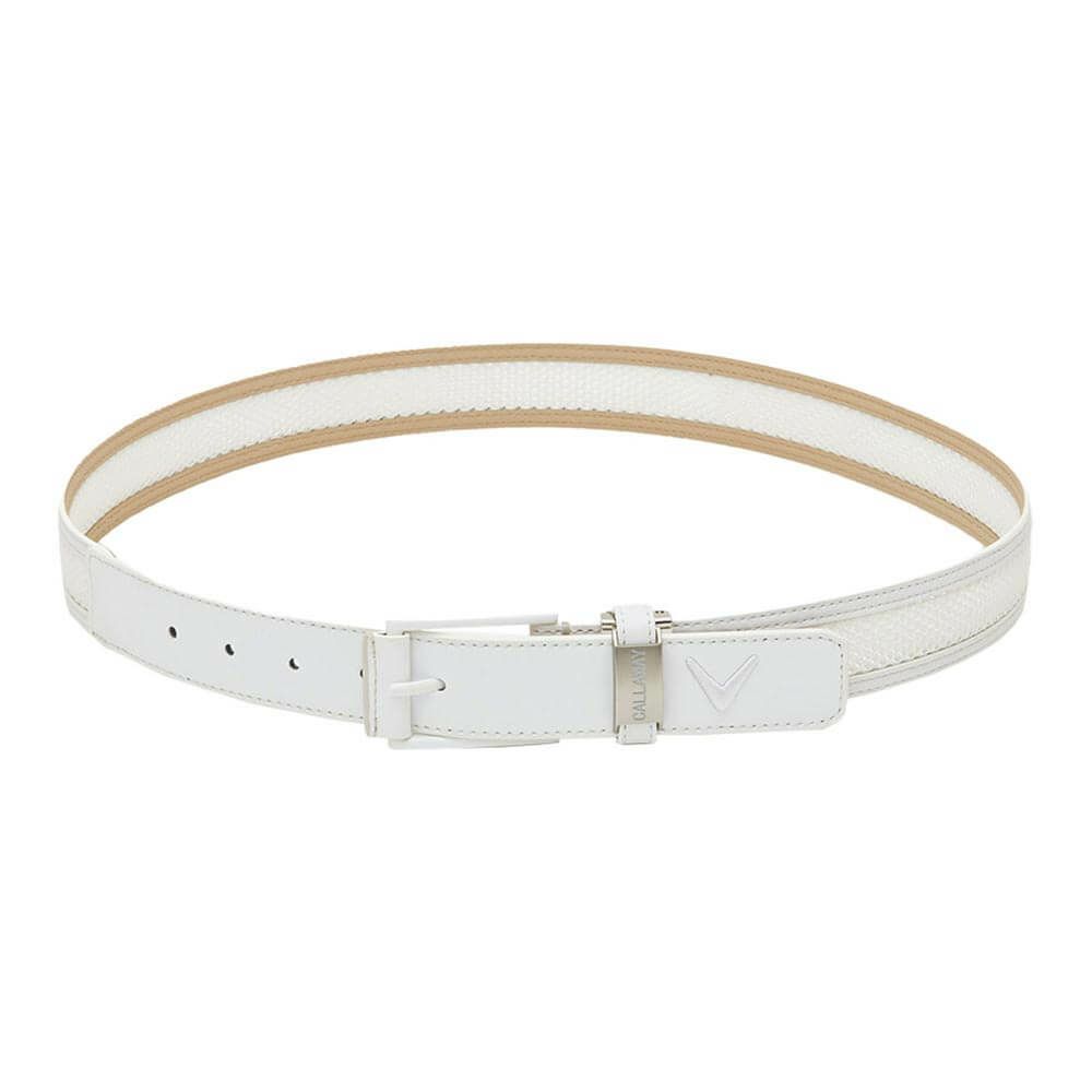 キャロウェイ Callaway　メンズ かざあなメッシュ ベルト C25192105 1030 ホワイト　2025年モデル ホワイト