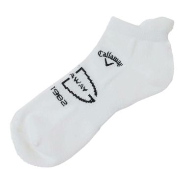 キャロウェイ Callaway　メンズ メッシュ アンクル ソックス C25193102 1030 ホワイト ゴルフウェア ホワイト