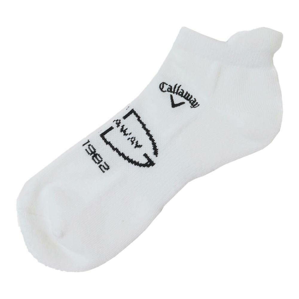 キャロウェイ Callaway　メンズ メッシュ アンクル ソックス C25193102 1030 ホワイト ゴルフウェア ホワイト