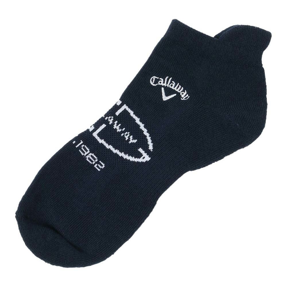 キャロウェイ Callaway　メンズ メッシュ アンクル ソックス C25193102 1120 ネイビー ゴルフウェア ネイビー