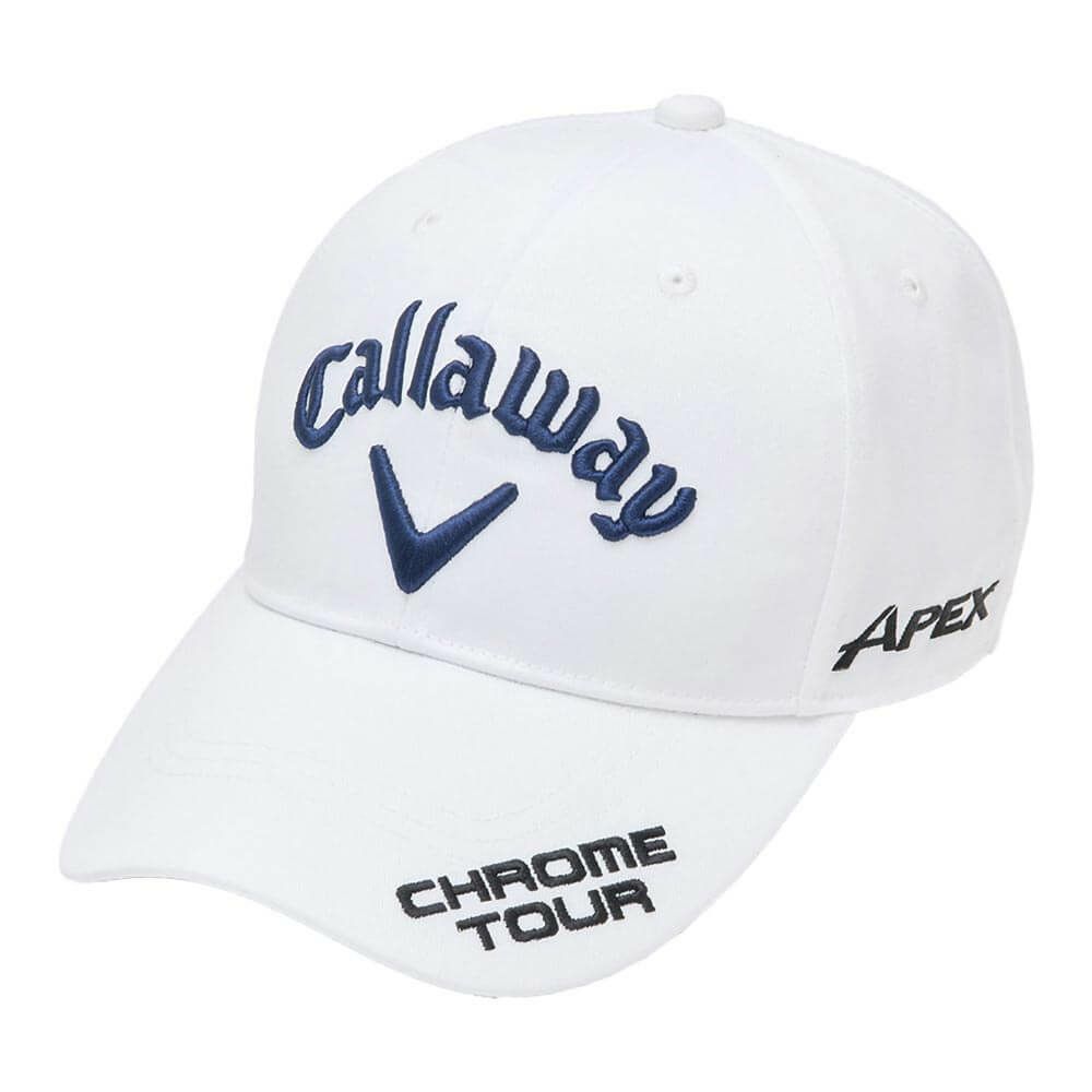 キャロウェイ Callaway　メンズ ツアー ツイル キャップ C25990100 1031 ホワイト　2025年モデル ホワイト