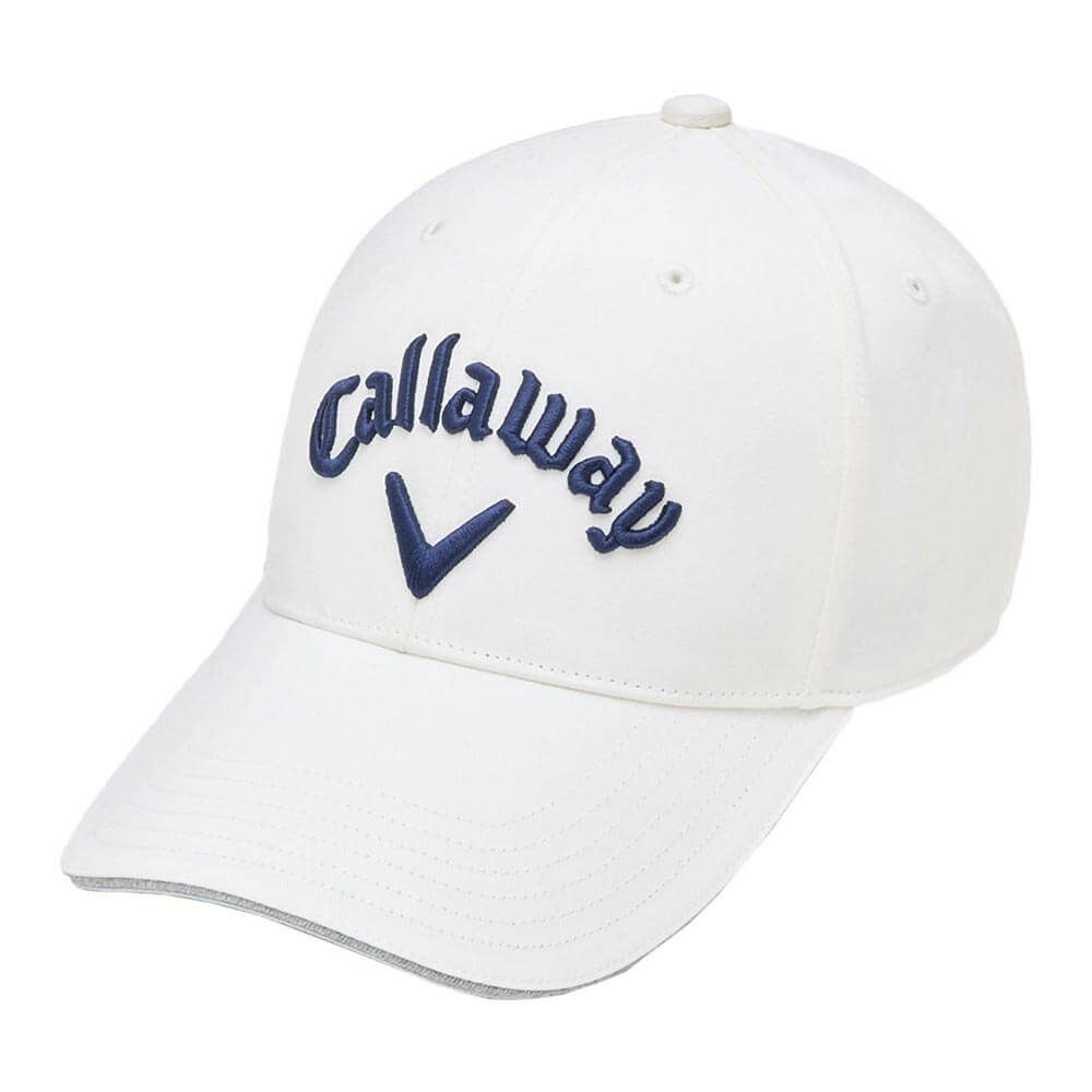 キャロウェイ Callaway　メンズ ベーシック ツイル キャップ C25990101 1030 ホワイト　2025年モデル ホワイト