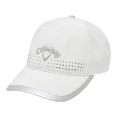 キャロウェイ Callaway　レディース ロゴ刺繍 キャップ C25191200 1030 ホワイト　2025年モデル ホワイト