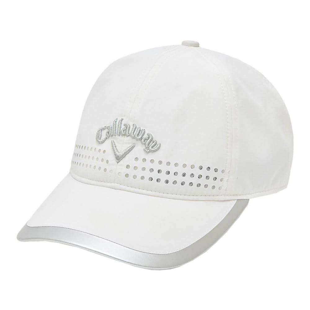 キャロウェイ Callaway　レディース ロゴ刺繍 キャップ C25191200 1030 ホワイト　2025年モデル ホワイト