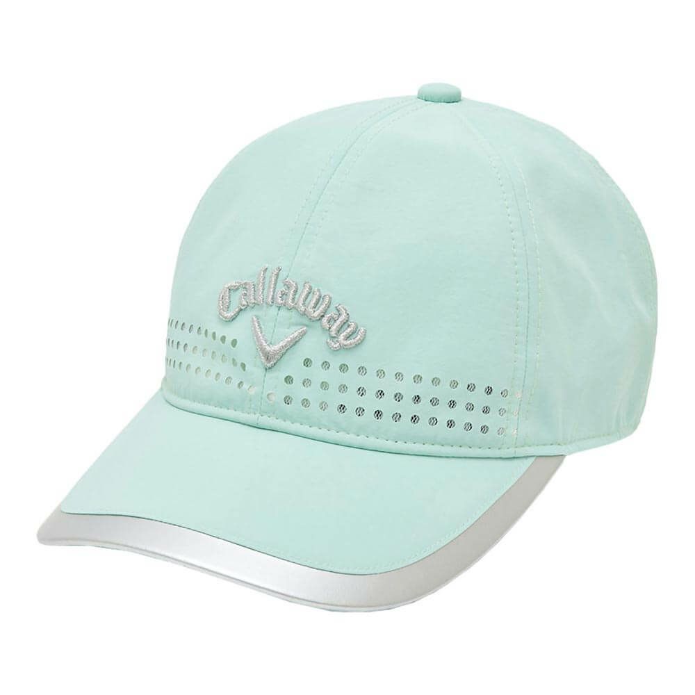 キャロウェイ Callaway　レディース ロゴ刺繍 キャップ C25191200 1130 ライトグリーン　2025年モデル ライトグリーン