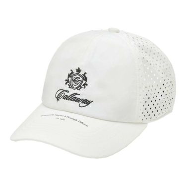 キャロウェイ Callaway　レディース パンチング キャップ C25191202 1030 ホワイト　2025年モデル ホワイト
