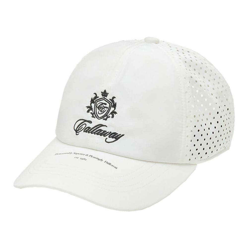 キャロウェイ Callaway　レディース パンチング キャップ C25191202 1030 ホワイト　2025年モデル ホワイト