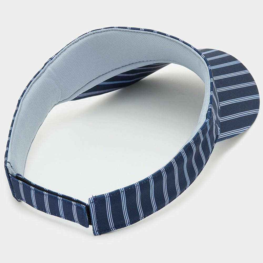 キャロウェイ Callaway　レディース ストライプ柄 バイザー C25191207 1120 ネイビー　2025年モデル ネイビー