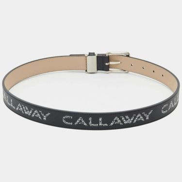 キャロウェイ Callaway　レディース ロゴプリント ベルト C25192200 1010 ブラック　2025年モデル ブラック
