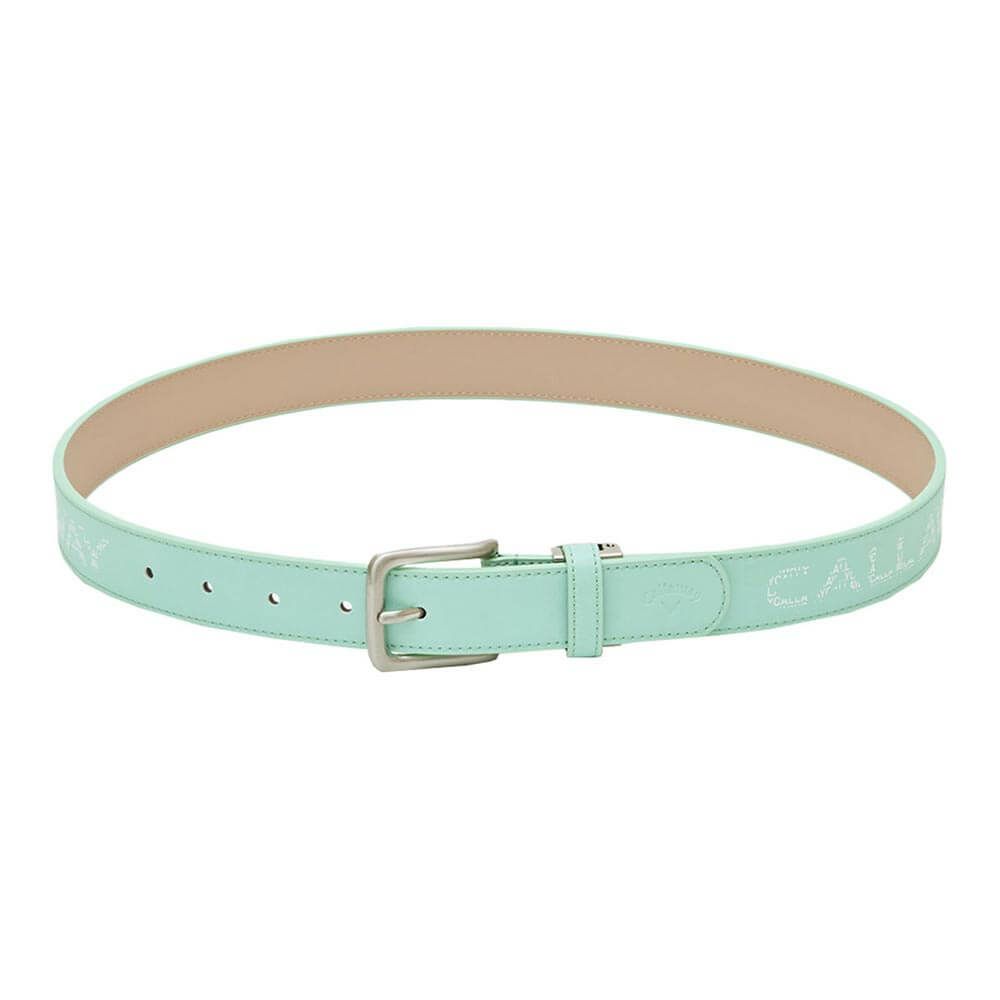 キャロウェイ Callaway　レディース ロゴプリント ベルト C25192200 1130 ライトグリーン　2025年モデル ライトグリーン