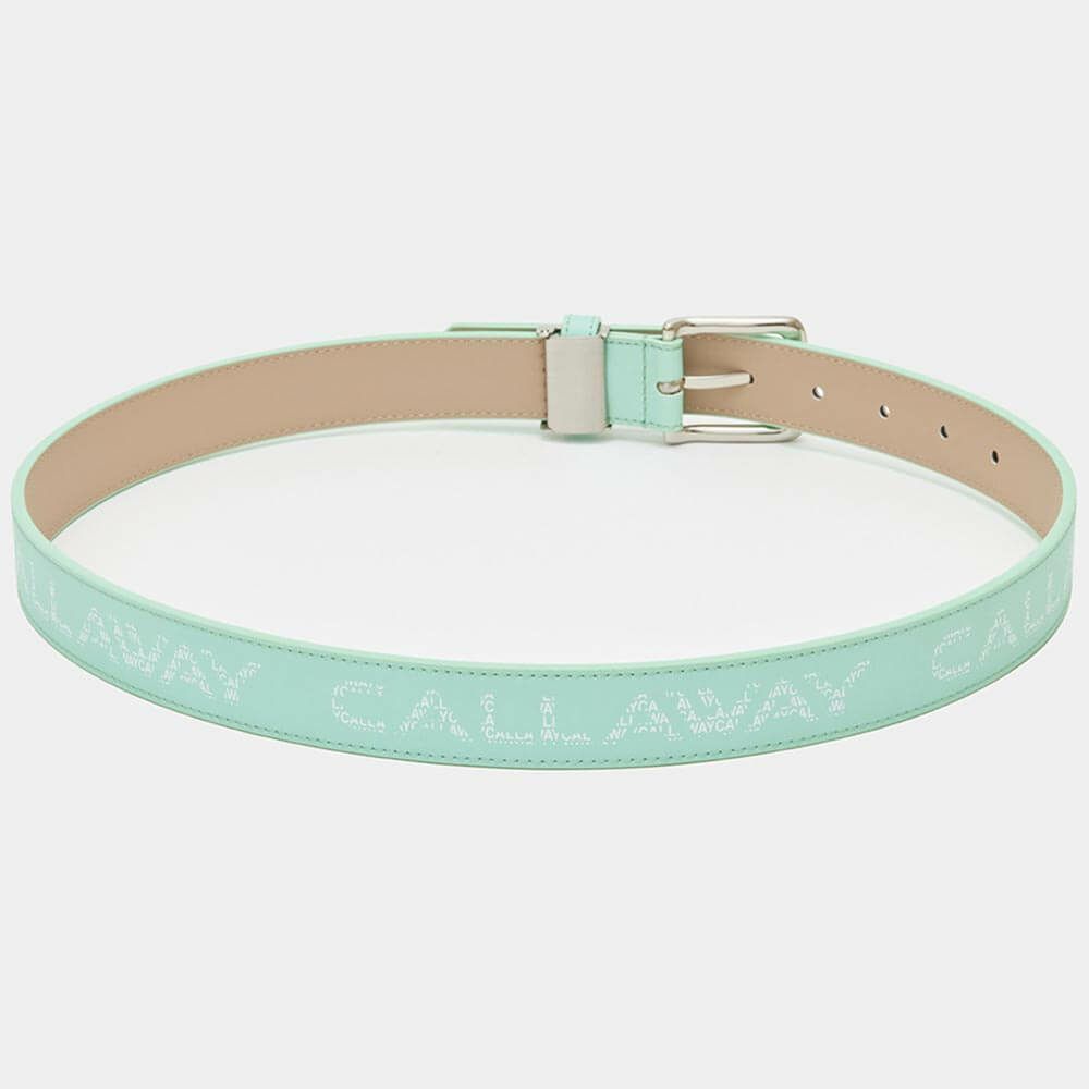 キャロウェイ Callaway　レディース ロゴプリント ベルト C25192200 1130 ライトグリーン　2025年モデル ライトグリーン