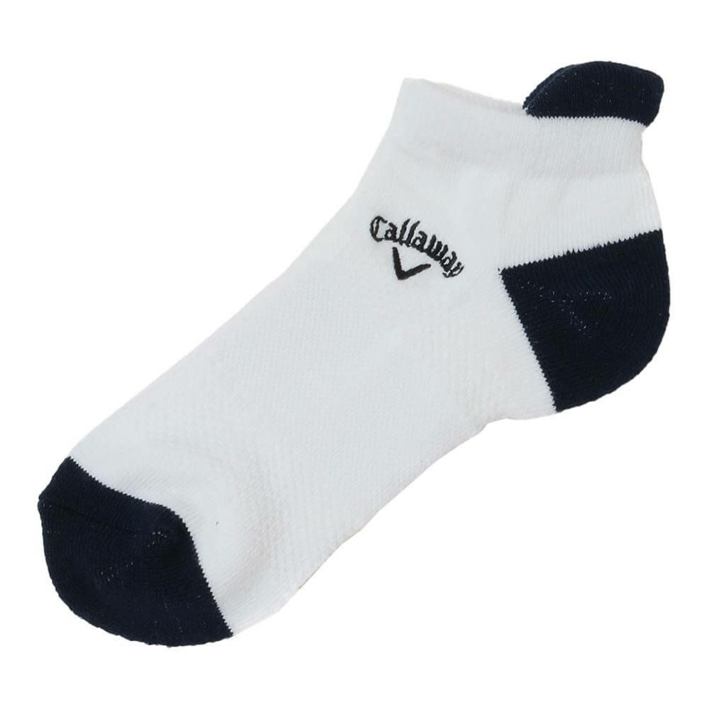 キャロウェイ Callaway　レディース メッシュ アンクルソックス C25193203 1030 ホワイト ゴルフウェア ホワイト