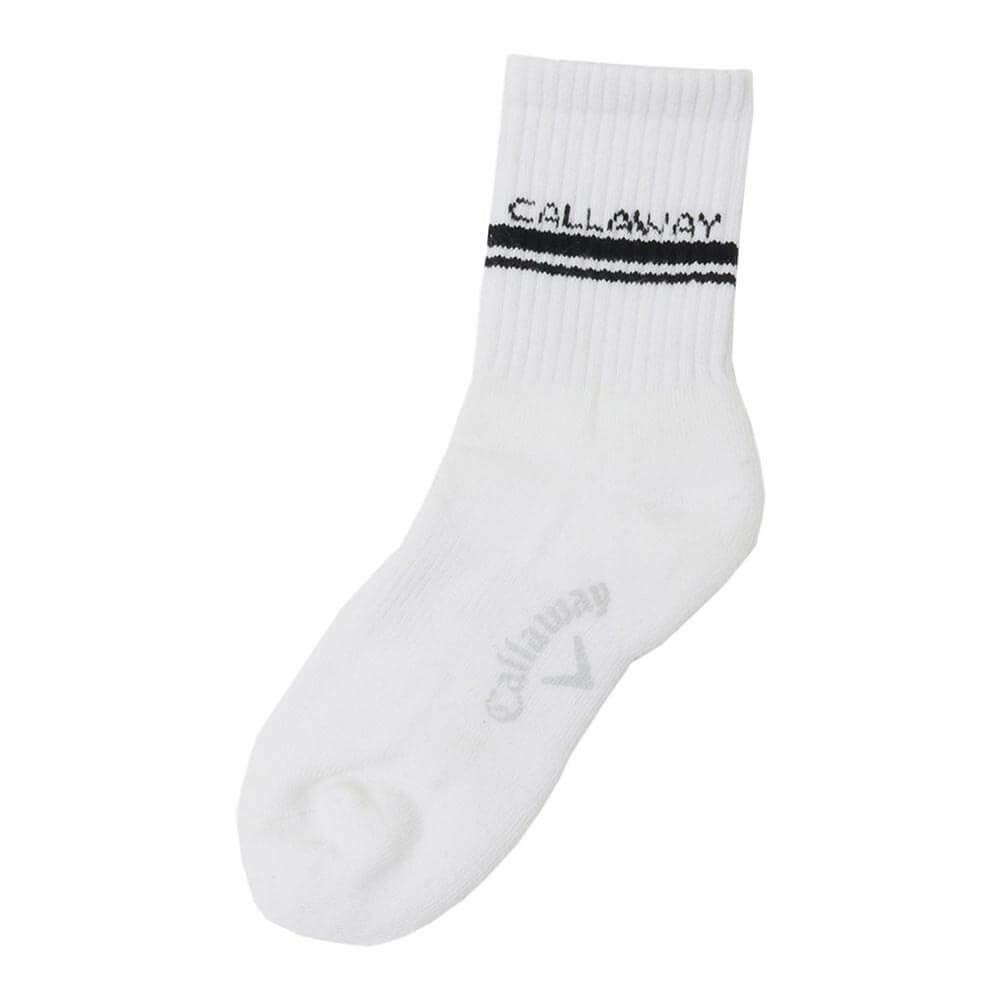 キャロウェイ Callaway　レディース ショートソックス C25193204 1030 ホワイト ゴルフウェア ホワイト
