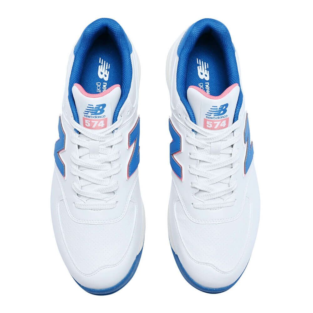 ニューバランスゴルフ　574 v3 SL スパイクレス ゴルフシューズ UGS574 P3 WHITE/BLUE　2025年モデル WHITE/BLUE（P3）