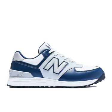 ニューバランスゴルフ　574 v3 SL スパイクレス ゴルフシューズ UGS574 R3 WHITE/NAVY　2025年モデル WHITE/NAVY（R3）