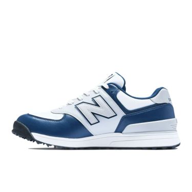 ニューバランスゴルフ　574 v3 SL スパイクレス ゴルフシューズ UGS574 R3 WHITE/NAVY　2025年モデル WHITE/NAVY（R3）