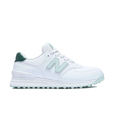 ニューバランスゴルフ　574 v3 SL レディース スパイクレス ゴルフシューズ WGS574 Q3 WHITE/GREEN　2025年モデル WHITE/GREEN（Q3）