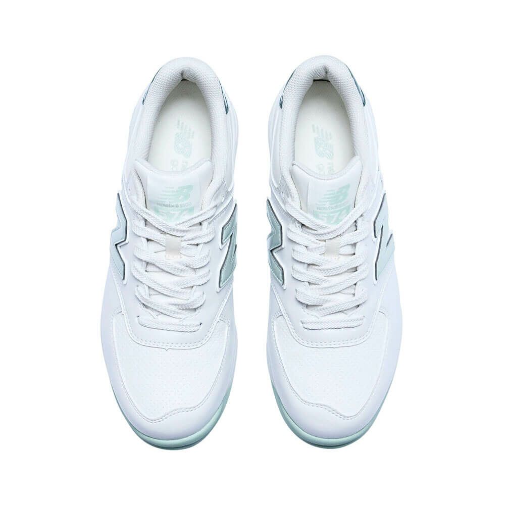 ニューバランスゴルフ　574 v3 SL レディース スパイクレス ゴルフシューズ WGS574 Q3 WHITE/GREEN　2025年モデル WHITE/GREEN（Q3）