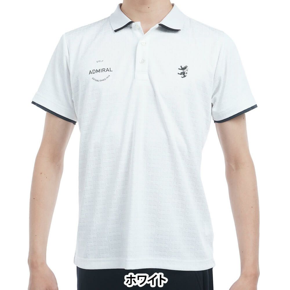 アドミラル Admiral　メンズ ロゴジャガード 半袖 ポロシャツ ADMA502　2025年モデル 詳細2