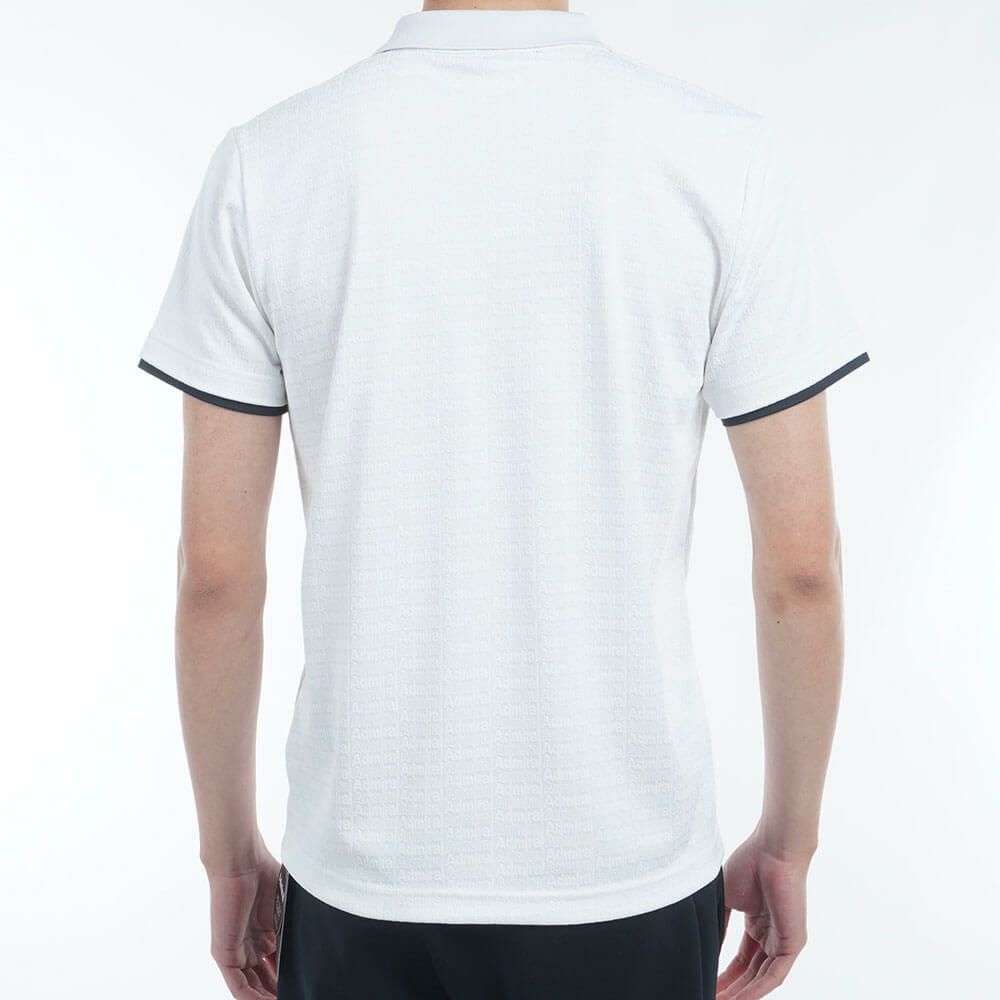 アドミラル Admiral　メンズ ロゴジャガード 半袖 ポロシャツ ADMA502　2025年モデル 詳細3