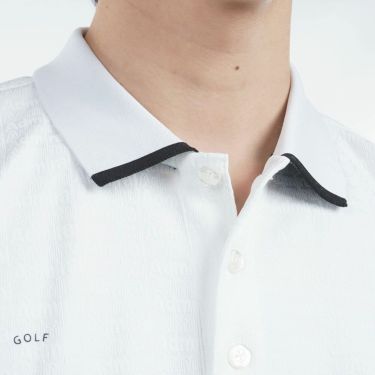 アドミラル Admiral　メンズ ロゴジャガード 半袖 ポロシャツ ADMA502　2025年モデル 詳細5