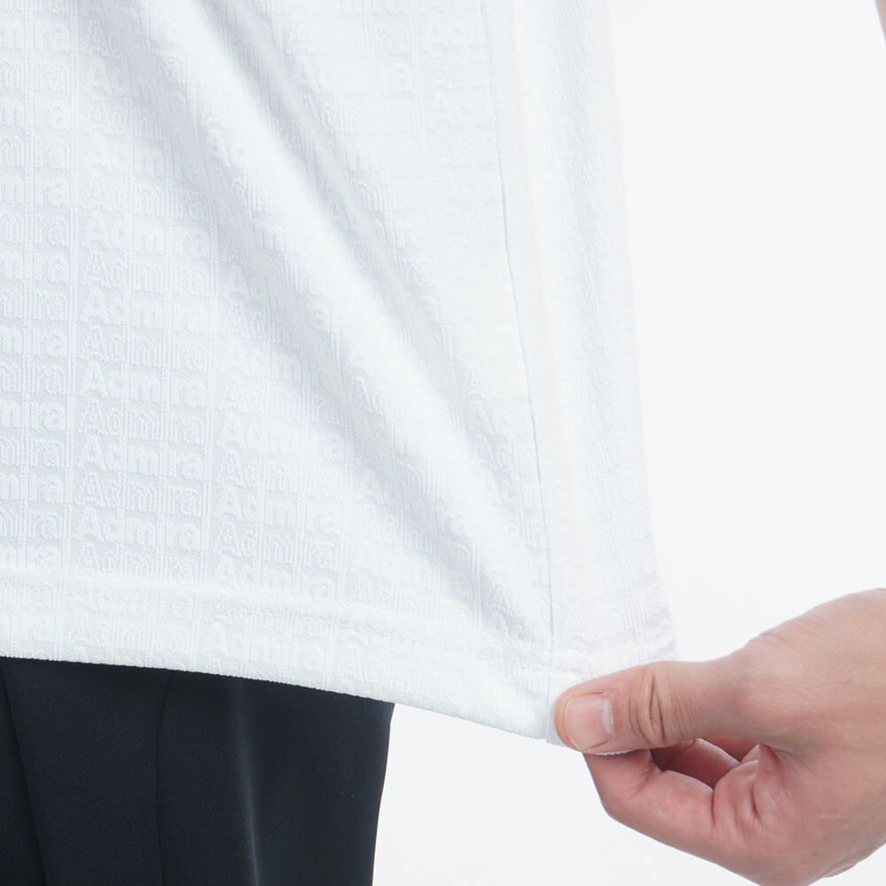 アドミラル Admiral　メンズ ロゴジャガード 半袖 ポロシャツ ADMA502　2025年モデル 詳細7