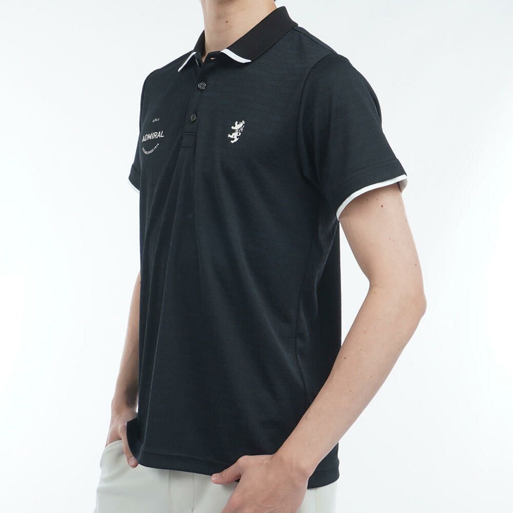 アドミラル Admiral　メンズ ロゴジャガード 半袖 ポロシャツ ADMA502　2025年モデル 詳細11