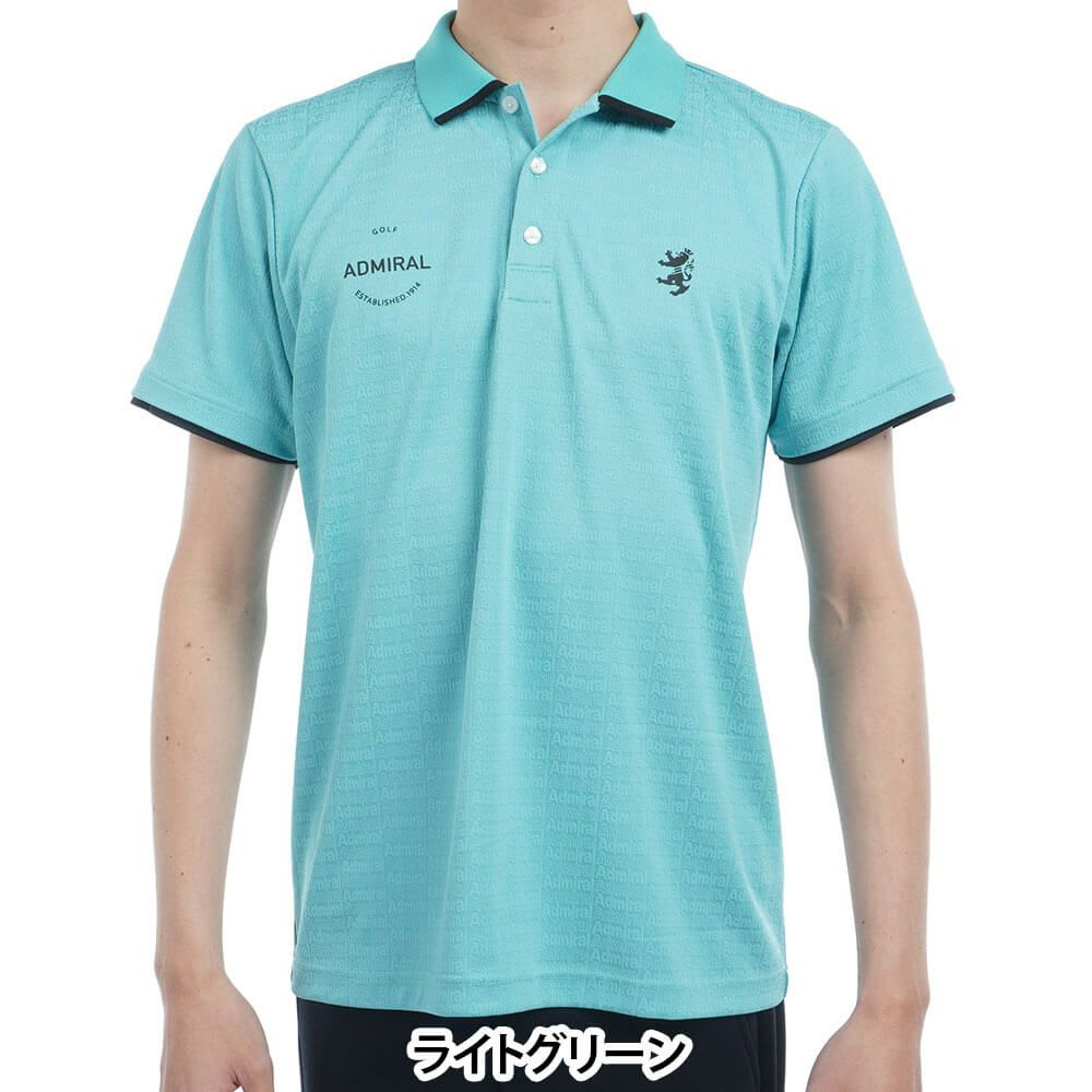 アドミラル Admiral　メンズ ロゴジャガード 半袖 ポロシャツ ADMA502　2025年モデル 詳細12