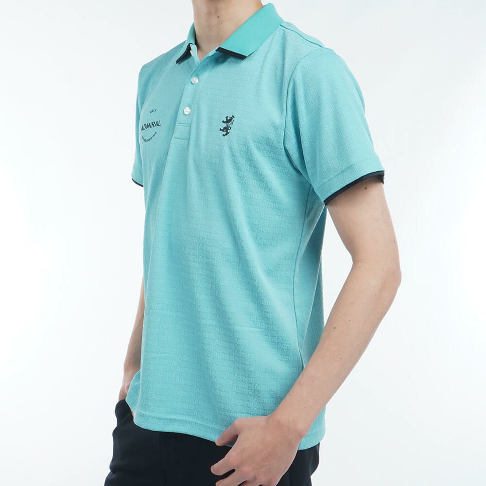 アドミラル Admiral　メンズ ロゴジャガード 半袖 ポロシャツ ADMA502　2025年モデル 詳細14