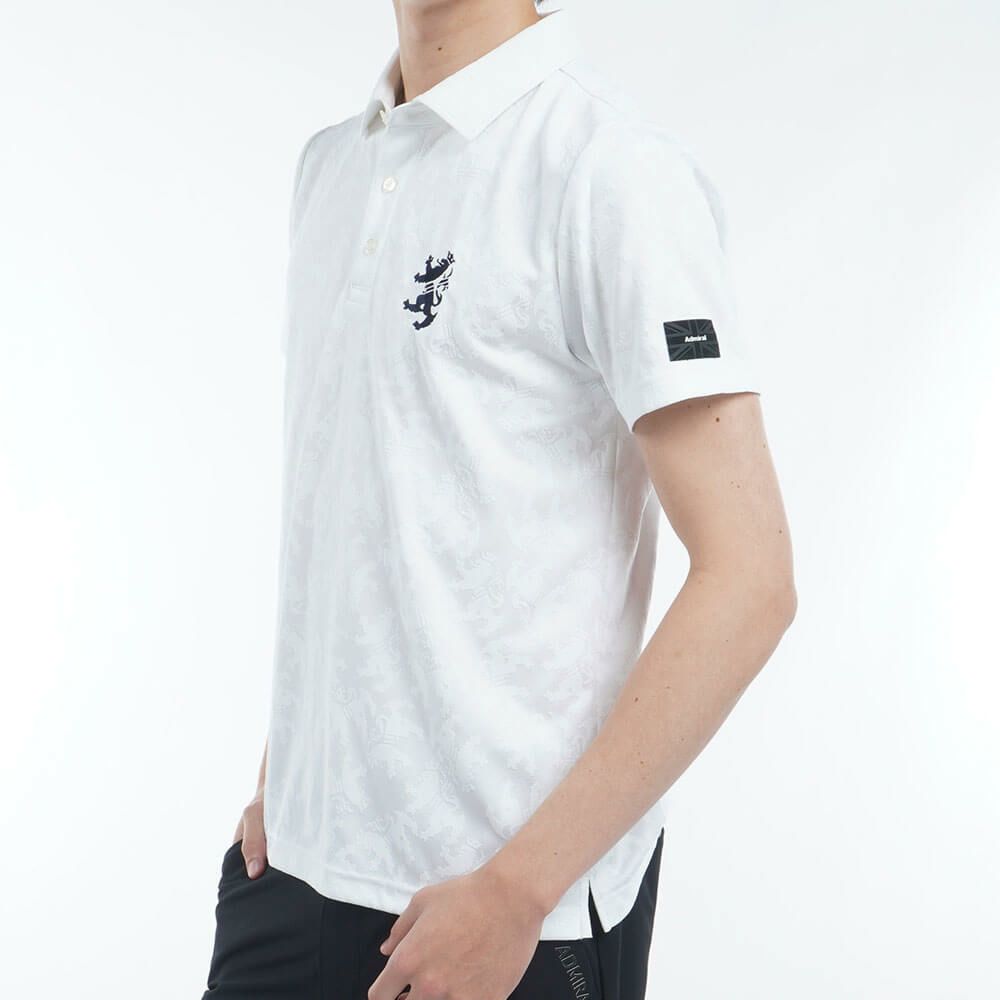アドミラル Admiral　メンズ ランパント ジャガード 半袖 ポロシャツ ADMA513　2025年モデル 詳細4