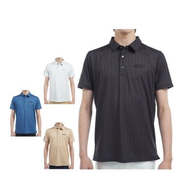 アドミラル Admiral　メンズ 小紋柄 プリント 半袖 ポロシャツ ADMA515　2025年モデル