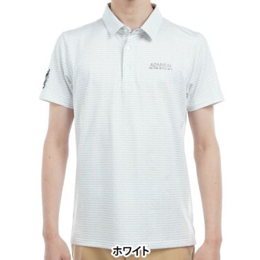 アドミラル Admiral　メンズ 小紋柄 プリント 半袖 ポロシャツ ADMA515　2025年モデル 詳細2