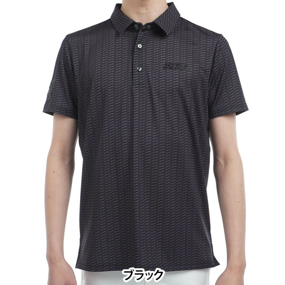 アドミラル Admiral　メンズ 小紋柄 プリント 半袖 ポロシャツ ADMA515　2025年モデル 詳細5